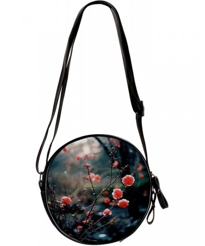 Crossbody Bags for Women,Crossbody Bag Men,Small Sling Bag,Blossom Pink Plant,Crossbody Purse $10.45 Crossbody Bags