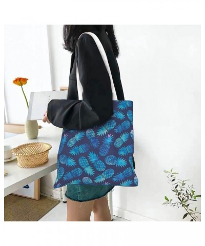 Colorful Music Notes Print Portable Storage Bag, Work, School, Shopping,Shoulder Bag,Customizable Blue Pineapple $17.88 Shoul...