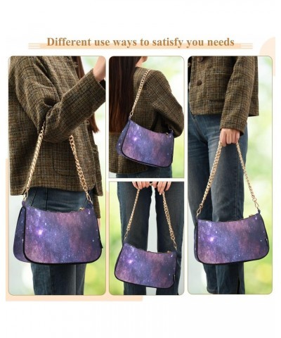 Women Small Shoulder Bag Rocky-mountain-star-night Girl Classic Purse Tote HandBag $22.73 Totes