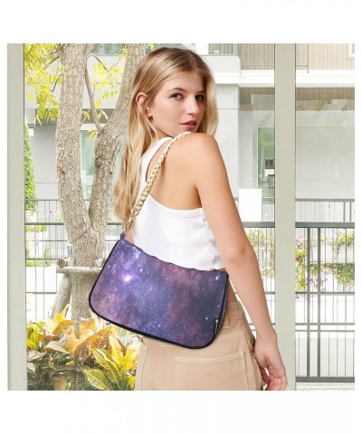 Women Small Shoulder Bag Rocky-mountain-star-night Girl Classic Purse Tote HandBag $22.73 Totes