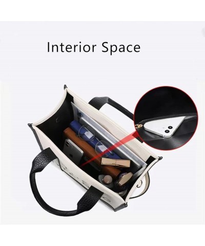 The Tote Bag for Women Large Leather Tote Bag Dupes Top Handle Crossbody Handbags Black Red $18.89 Totes