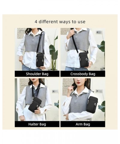 Small Crossbody Bags for Women Mini Cell Phone Wallet Shoulder Bag Handbag Arm Bag Wide Strap Purse Apricot $8.49 Crossbody Bags