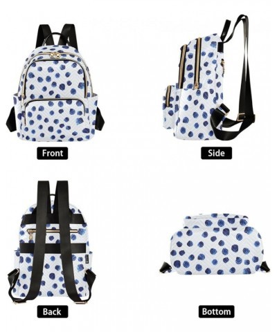 Black and White Cow Spots Backpack Purse for Women Lightweight Back Pack Casual Daypack Travel Shoulder Bag Bookbag - S Mediu...