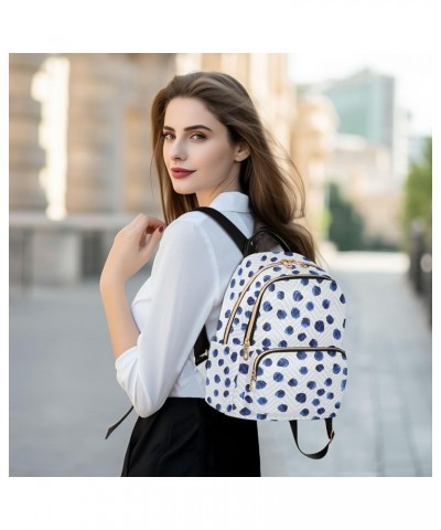 Black and White Cow Spots Backpack Purse for Women Lightweight Back Pack Casual Daypack Travel Shoulder Bag Bookbag - S Mediu...