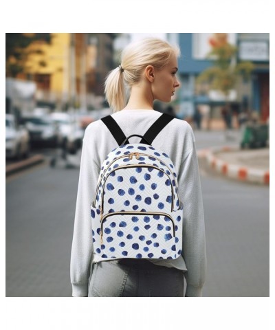 Black and White Cow Spots Backpack Purse for Women Lightweight Back Pack Casual Daypack Travel Shoulder Bag Bookbag - S Mediu...