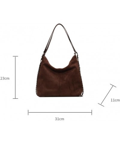 Women Retro Hobo Shoulder Bag Matte PU Leather Tote Bag Satchel Purse Large Crossbody Bag Handbag A Black $21.31 Totes