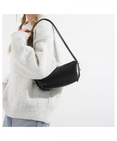 Hobo Bags for Women Small Shiny Shoulder Purses Gold Fashion Underarm Bag Sparkly Evening Handbag for Party 2024 Black $15.11...