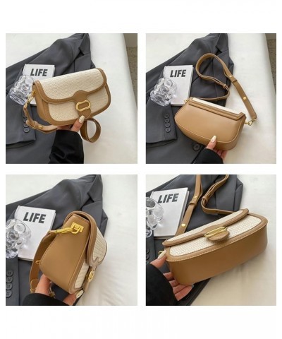 Classic Crossbody Bags for Women Vintage Hobo Bags for Women Satchel Shoulder Bag Fashion Beach Bag Straw Bag 2024 Beige $23....