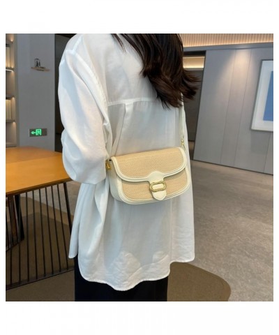 Classic Crossbody Bags for Women Vintage Hobo Bags for Women Satchel Shoulder Bag Fashion Beach Bag Straw Bag 2024 Beige $23....