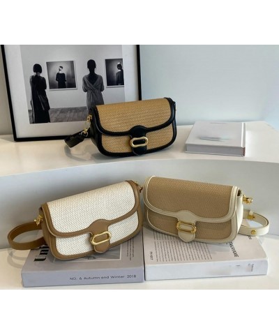 Classic Crossbody Bags for Women Vintage Hobo Bags for Women Satchel Shoulder Bag Fashion Beach Bag Straw Bag 2024 Beige $23....