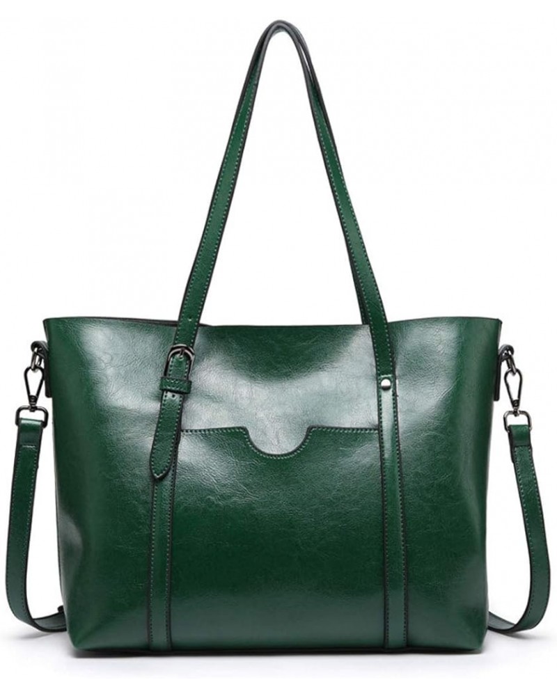 Womens PU Leather Handbag Top Handle Tote Shoulder Hobo Bag Satchel Purse Green $31.90 Totes