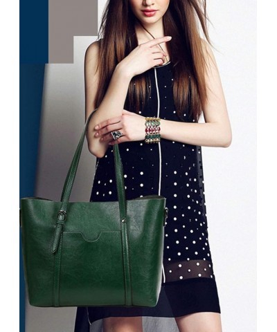 Womens PU Leather Handbag Top Handle Tote Shoulder Hobo Bag Satchel Purse Green $31.90 Totes