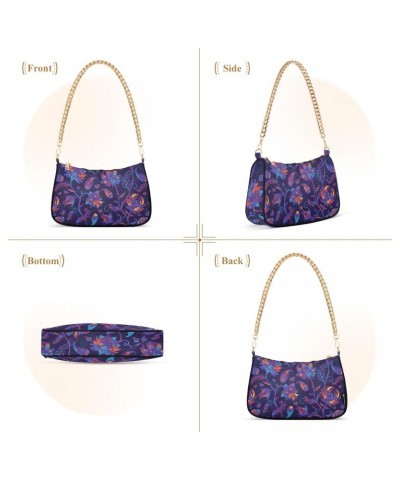 Paisley Watercolor Floral Shoulder Bag for Women Clutch Shoulder Purse Chain Bag with Zipper Closure Women's Tote Hobo Handba...