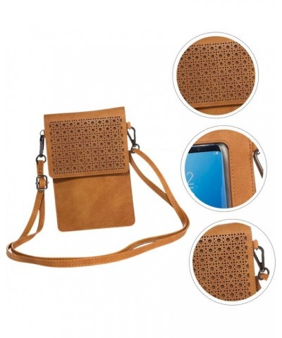 1pc Cell Phone Shoulder Bag Breathable Crossbody Wallets for Women & Men Small Crossbody Wallet for Brown $12.81 Crossbody Bags