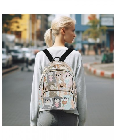 Women Backpack Purse Cute Cartoon Baby Otter Fashion Shoulder Bags Travel Backpack Small Daypacks S Small $11.44 Backpacks