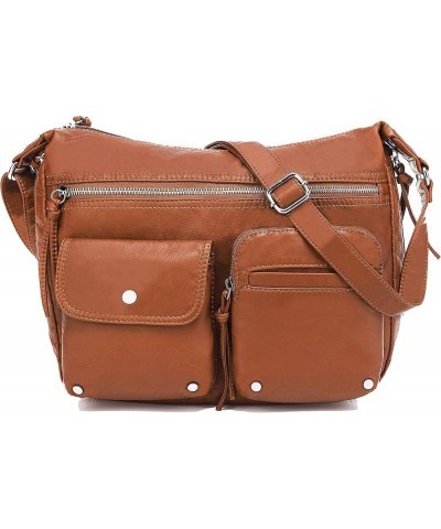 Crossbody Bags for Women, Crossbody Purses for Women, Women's Crossbody Handbags with Multiple Pockets, H1800 Brown C $30.79 ...