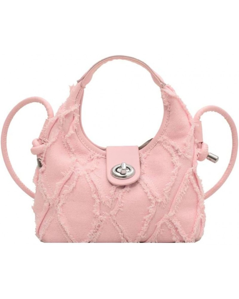 Half Moon Crossbody Bags for Women Dumpling Shape Handbags Beach Bag Satchel Bags for Wedding Party 2023 Pink $13.76 Crossbod...