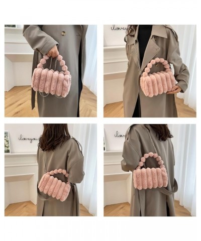 Y2k Purse Faux Fur Bags Crossbody Bag Y2k Aesthetic Accessories Y2k Bag Y2k Accessories Fuzzy Purse Pink $11.59 Crossbody Bags