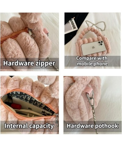 Y2k Purse Faux Fur Bags Crossbody Bag Y2k Aesthetic Accessories Y2k Bag Y2k Accessories Fuzzy Purse Pink $11.59 Crossbody Bags