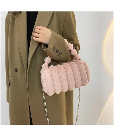 Y2k Purse Faux Fur Bags Crossbody Bag Y2k Aesthetic Accessories Y2k Bag Y2k Accessories Fuzzy Purse Pink $11.59 Crossbody Bags