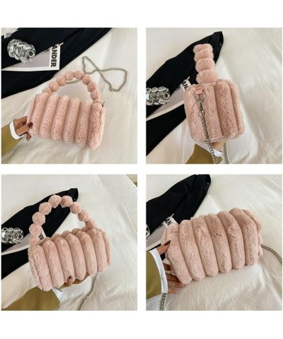 Y2k Purse Faux Fur Bags Crossbody Bag Y2k Aesthetic Accessories Y2k Bag Y2k Accessories Fuzzy Purse Pink $11.59 Crossbody Bags