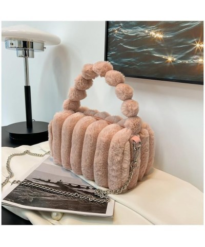 Y2k Purse Faux Fur Bags Crossbody Bag Y2k Aesthetic Accessories Y2k Bag Y2k Accessories Fuzzy Purse Pink $11.59 Crossbody Bags